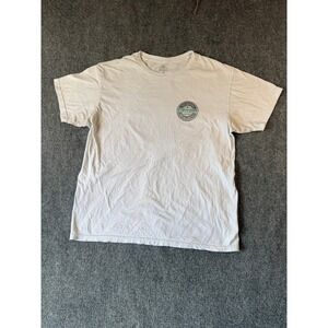 O'Neill Santa Cruz Graphic T-Shirt Men's Large Surf‎ Skate Logo Cream Tee